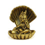 eCraftIndia Golden Bal Gopal Krishna having Makhan Decorative Showpiece